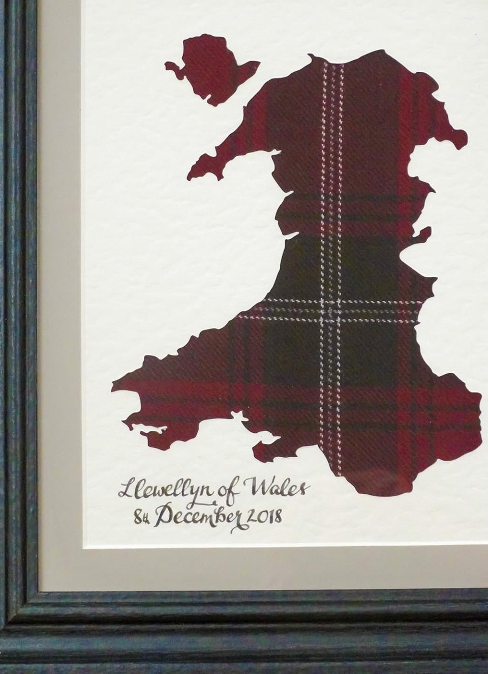 Tartan Map Of Wales | Wales Tartan Centres