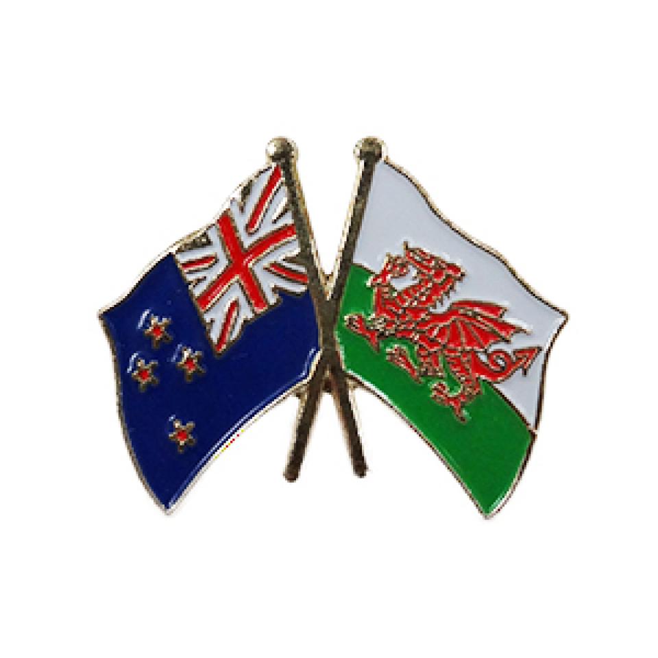 Wales/New Zealand Pin Badge | Welsh Tartan