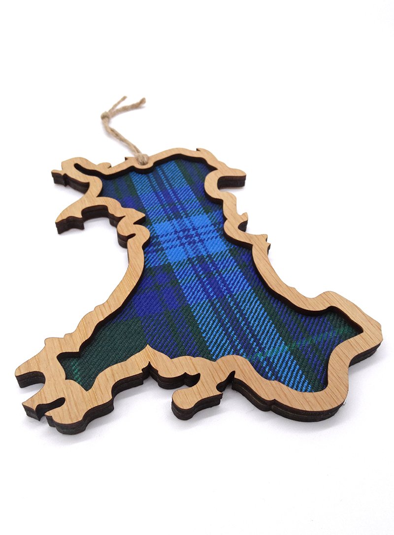 Wales Tartan Hanging Plaque Wales Tartan Centres