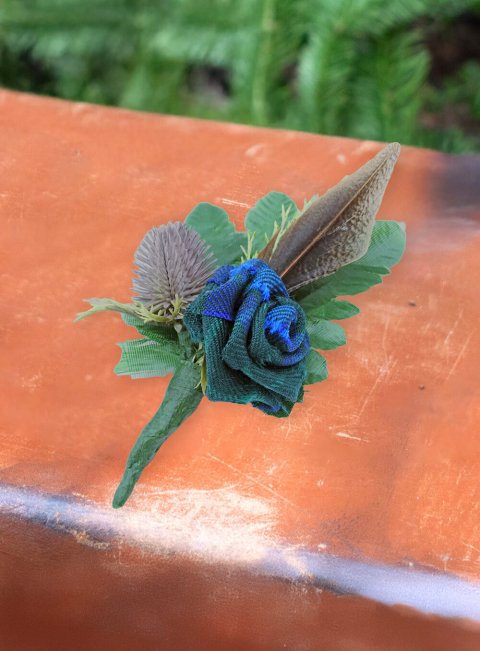 Welsh Tartan Buttonhole